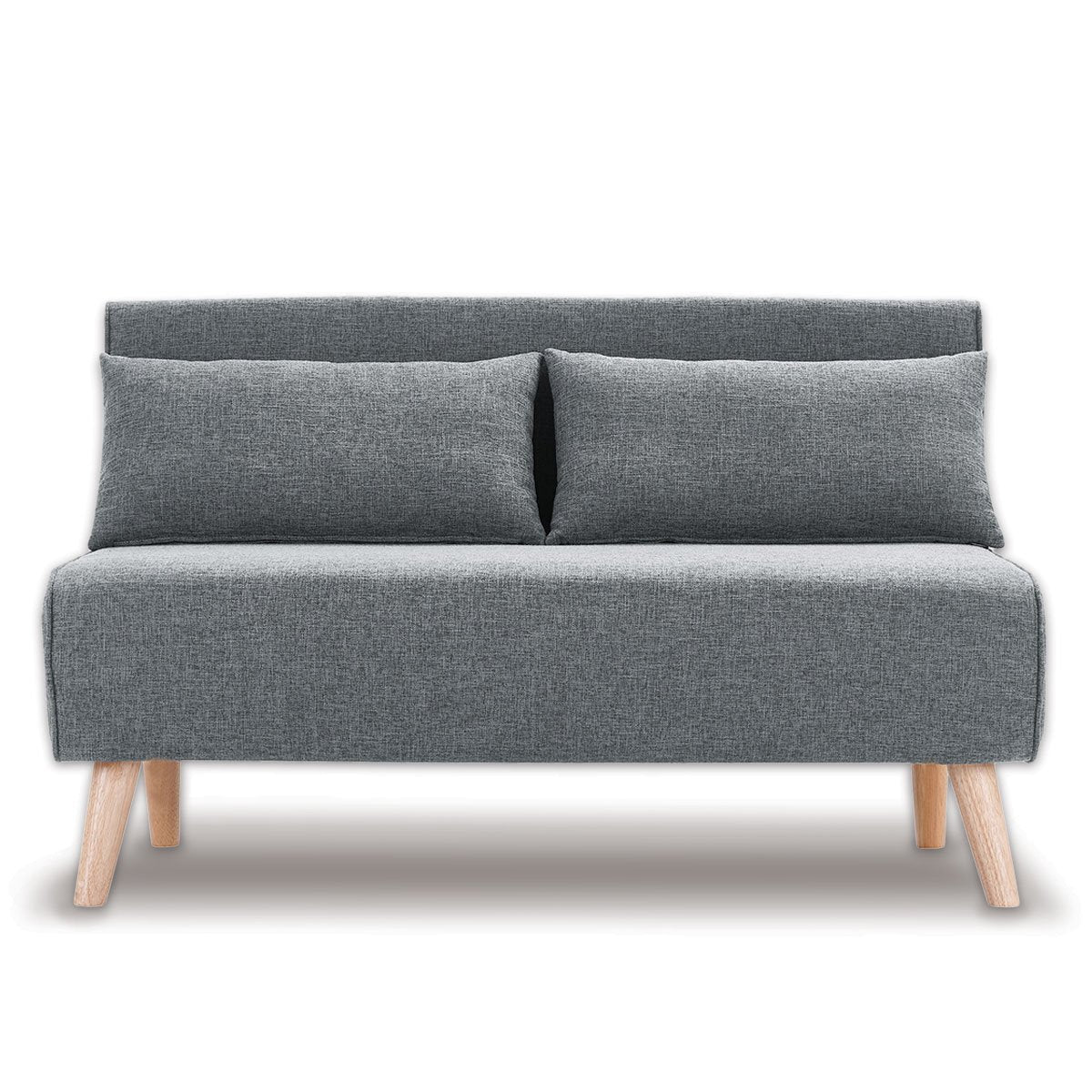 Sarantino 2-Seater Adjustable Sofa Bed Lounge Faux Velvet