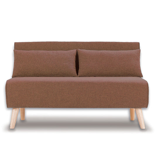 Sarantino 2-Seater Adjustable Sofa Bed Lounge Faux Velvet